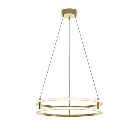 Afx Gemini 24-in. LED Pendant - Gold GEMP24LAJUDGD